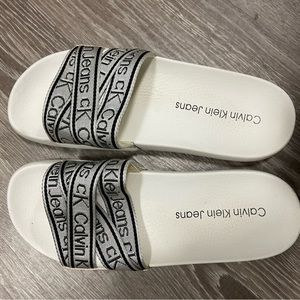 Calvin Klein pool/ beach slides